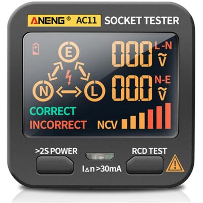 OEM Nazalus - Más Vendido - Probador De Enchufes, Probador De Circuitos Eléctricos Con Pantalla Digital Lcd, Probador De Enchufes Para Inspección De Cableado Doméstico Y Profesional OEM Nazalus - Más Vendido - Probador De Enchufes, Probador De Circuitos Eléctricos Con Pantalla Digital Lcd, Probador De Enchufes Para Inspección De Cableado Doméstico Y Profesional