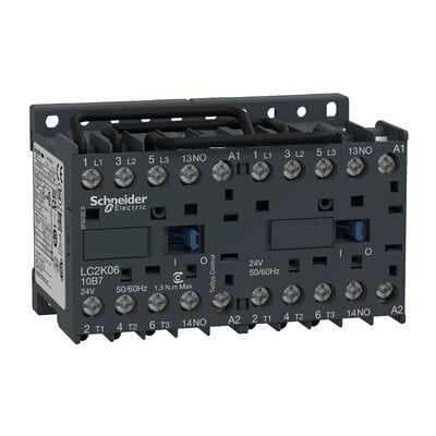 Schneider Electric - Tesys Lc2k - Contacteur Inverseur - 3p - Ac-3 440v - 9a - Bobine 230vca Schneider Electric - Tesys Lc2k - Contacteur Inverseur - 3p - Ac-3 440v - 9a - Bobine 230vca