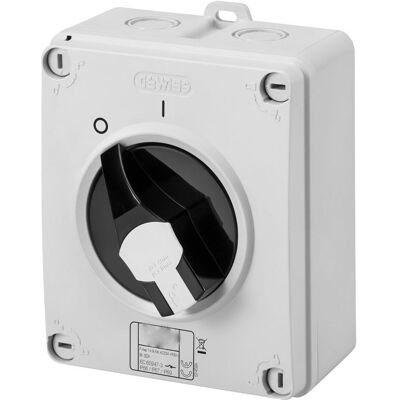 Interruptor De Pared Giratorio Gewiss Hp 3x32a Ip65 Gw70405p Interruptor De Pared Giratorio Gewiss Hp 3x32a Ip65 Gw70405p