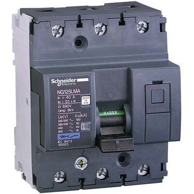 Schneider Electric NG125LMA Interruptor 3P 16A - Montaje en DIN Schneider Electric NG125LMA Interruptor 3P 16A - Montaje en DIN