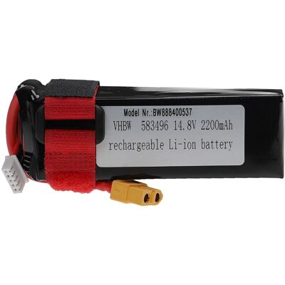 Vhbw Batería Recargable Compatible Con Xt60 Clavija (m) Para Modelismo Por Ej. Coche Carreras, Avión (2200mah, 14,8v, Li-poli, 105 X 34 X 25mm) Vhbw Batería Recargable Compatible Con Xt60 Clavija (m) Para Modelismo Por Ej. Coche Carreras, Avión (2200mah, 14,8v, Li-poli, 105 X 34 X 25mm)