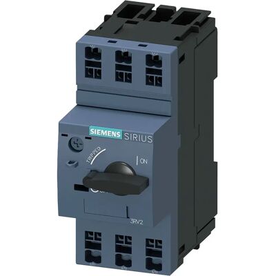 Interruptor automático de motor Siemens 3RV2011-1CA20 - 1,8-2,5A, 3P, 690V Interruptor automático de motor Siemens 3RV2011-1CA20 - 1,8-2,5A, 3P, 690V