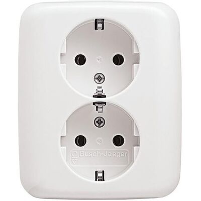 Busch-Jaeger 202 EUJ-214 Enchufe Schuko - Blanco - Toma de corriente Busch-Jaeger 202 EUJ-214 Enchufe Schuko - Blanco - Toma de corriente