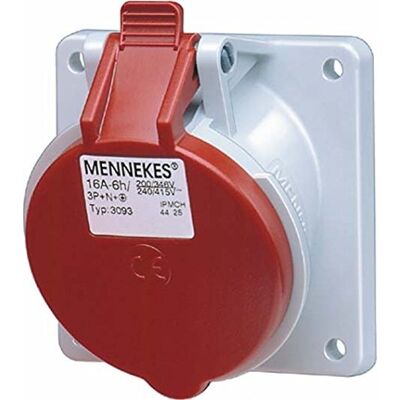 MENNEKES 3070 TwinContact 16A, IP44 - Enchufe Eléctrico MENNEKES 3070 TwinContact 16A, IP44 - Enchufe Eléctrico