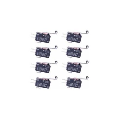 OEM Paquete De 8 Microinterruptores De Palanca De Rodillo Spdt 1no 1nc – 16a 250v – Actuador Momentáneo Con Brazo Rearmable – Crezuo – Crezuo OEM Paquete De 8 Microinterruptores De Palanca De Rodillo Spdt 1no 1nc – 16a 250v – Actuador Momentáneo Con Brazo Rearmable – Crezuo – Crezuo