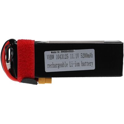 Vhbw Batería Recargable Compatible Con Xt60 Clavija (m) Para Modelismo Por Ej. Coche Carreras, Avión (5200mah, 11,1v, Li-poli, 135 X 44 X 32mm) Vhbw Batería Recargable Compatible Con Xt60 Clavija (m) Para Modelismo Por Ej. Coche Carreras, Avión (5200mah, 11,1v, Li-poli, 135 X 44 X 32mm)