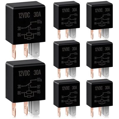 OEM Relé Múltiple De 5 Pines, 12 V, 30 A, Relé Automotriz De Alta Resistencia, Accesorios De Repuesto Para Motores De Automóviles, 8 Unidades. OEM Relé Múltiple De 5 Pines, 12 V, 30 A, Relé Automotriz De Alta Resistencia, Accesorios De Repuesto Para Motores De Automóviles, 8 Unidades.