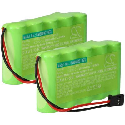 Vhbw 2x Batería Reemplaza Futaba Ht5f1800b, Futm1484 Para Transmisor (2000 Mah, 6 V, Nimh) Vhbw 2x Batería Reemplaza Futaba Ht5f1800b, Futm1484 Para Transmisor (2000 Mah, 6 V, Nimh)