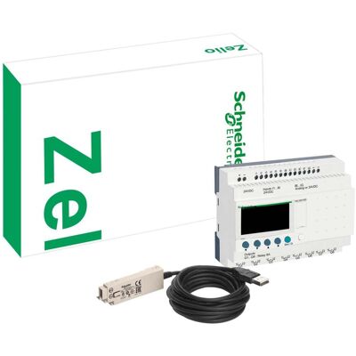 Schneider Electric - Zelio Logic - Relais Intelligent Compact - Pack Découverte - 20 E/s 100..240vca - Sr2pack2fu Schneider Electric - Zelio Logic - Relais Intelligent Compact - Pack Découverte - 20 E/s 100..240vca - Sr2pack2fu