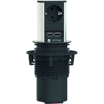 Bachmann Elevator 1xcee7/3 1xusb Charger Corriente 2,0m Cee7/7, 928.017 Bachmann Elevator 1xcee7/3 1xusb Charger Corriente 2,0m Cee7/7, 928.017