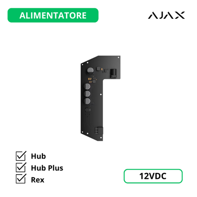 38212 - Jeweller - 12v Psu For Hub/hub Plus/rex - Fuente De Alimentación De 12 V Para Hub/hub Plus/rex - Ajax Seguridad Inalámbrica 38212 - Jeweller - 12v Psu For Hub/hub Plus/rex - Fuente De Alimentación De 12 V Para Hub/hub Plus/rex - Ajax Seguridad Inalámbrica