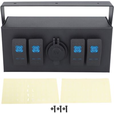 OEM Adecuado Para Paneles De Interruptores Basculantes Con Voltímetro Led, Caja Multifuncional Impermeable De 4 Posiciones, Cargador Usb Doble, Carga Rápida, Adhesivo Que Brilla En La Oscuridad, Instalaci OEM Adecuado Para Paneles De Interruptores Basculantes Con Voltímetro Led, Caja Multifuncional Impermeable De 4 Posiciones, Cargador Usb Doble, Carga Rápida, Adhesivo Que Brilla En La Oscuridad, Instalaci