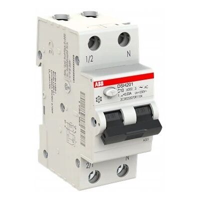 Interruptor Diferencial Abb Dsh201 C10 Ac30 10 A 30 Ma Interruptor Diferencial Abb Dsh201 C10 Ac30 10 A 30 Ma