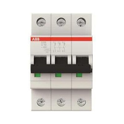 Interruptor Abb S203-c10 10a 3 Polos Interruptor Abb S203-c10 10a 3 Polos