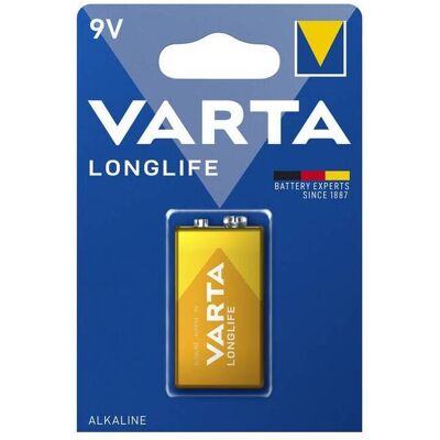 10 X Varta Batt Longlife Alcalina Transistor 9v Bl 1 Pz 10 X Varta Batt Longlife Alcalina Transistor 9v Bl 1 Pz
