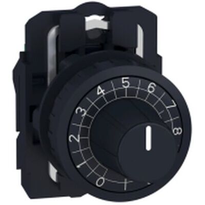 Schneider Electric - Harmony Xb5 - Tête + Embase Potentiomètre - Ø22 - Axe Ø6mm Schneider Electric - Harmony Xb5 - Tête + Embase Potentiomètre - Ø22 - Axe Ø6mm