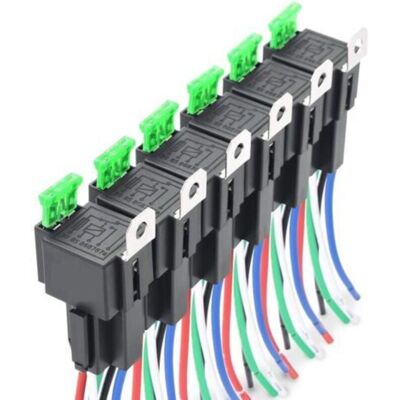 OEM 6 Piezas De Arnés De Interruptor De Relé Con Fusible De 12 V 30 A, Fusible De Cuchilla Ato/atc, Relés Eléctricos Automotrices Spst De 5 Pines Con Cables De Alta Resistencia De 14 Awg OEM 6 Piezas De Arnés De Interruptor De Relé Con Fusible De 12 V 30 A, Fusible De Cuchilla Ato/atc, Relés Eléctricos Automotrices Spst De 5 Pines Con Cables De Alta Resistencia De 14 Awg