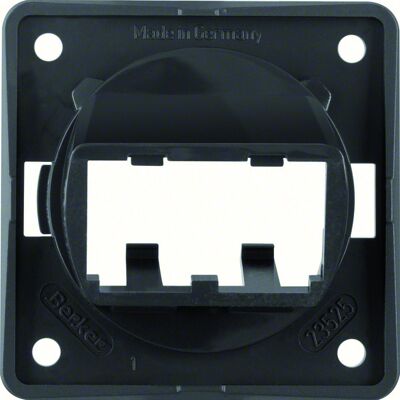 Placa De Montaje Berker Integro Flow Brillante Compatible Mini-com Placa De Montaje Berker Integro Flow Brillante Compatible Mini-com