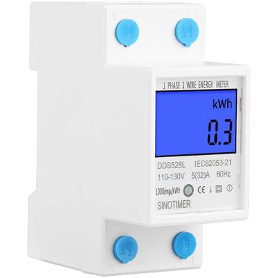 OEM Medidor De Energía Monofásico Medidor Eléctrico Lcd Medidor De Kwh 110-130v 5-32a 60hz Monofásico Para Riel Din Medidor De Kwh Medidor De Potencia Retroiluminación Consumo De Energía Eléctrica Medidor OEM Medidor De Energía Monofásico Medidor Eléctrico Lcd Medidor De Kwh 110-130v 5-32a 60hz Monofásico Para Riel Din Medidor De Kwh Medidor De Potencia Retroiluminación Consumo De Energía Eléctrica Medidor