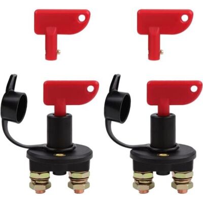 OEM Paquete De 2 Interruptores De Desconexión De Batería Para Automóviles De 12 V/24 V, Interruptor De Emergencia Para Corte De Energía. OEM Paquete De 2 Interruptores De Desconexión De Batería Para Automóviles De 12 V/24 V, Interruptor De Emergencia Para Corte De Energía.