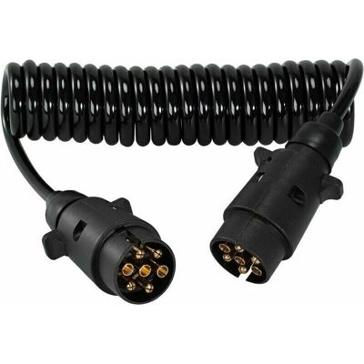 OEM Cable De Extensión En Bobina De 7 Pines Para Remolque - Con Conector De Enchufe De Alimentación Para Adaptador De Remolque - Conector De Cable De Cableado Eléctrico De 7 Conductores Para Remolque/cara OEM Cable De Extensión En Bobina De 7 Pines Para Remolque - Con Conector De Enchufe De Alimentación Para Adaptador De Remolque - Conector De Cable De Cableado Eléctrico De 7 Conductores Para Remolque/cara