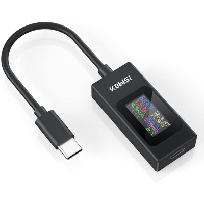 OEM Multímetro Usb C, Dispositivo De Medición, Voltímetro 4-30v 0-6.5a, Comprobador De Voltaje Y Corriente Tipo C, Amperímetro, Vatímetro, Detector De Fuente De Alimentación De Condensadores Y Cargadores OEM Multímetro Usb C, Dispositivo De Medición, Voltímetro 4-30v 0-6.5a, Comprobador De Voltaje Y Corriente Tipo C, Amperímetro, Vatímetro, Detector De Fuente De Alimentación De Condensadores Y Cargadores