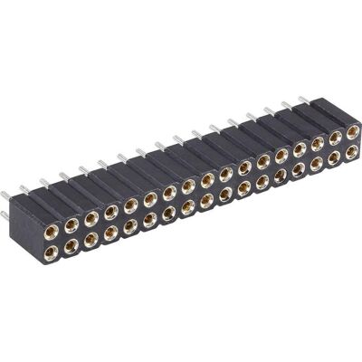 Barra Hembra Recta Paso 2 X 10 2,54 Mm Bkl Electronico 10120809 Barra Hembra Recta Paso 2 X 10 2,54 Mm Bkl Electronico 10120809
