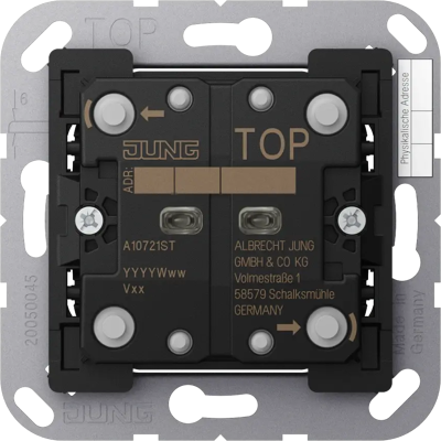 JUNG A10721ST - Pulsador estándar KNX 2 canales JUNG A10721ST - Pulsador estándar KNX 2 canales