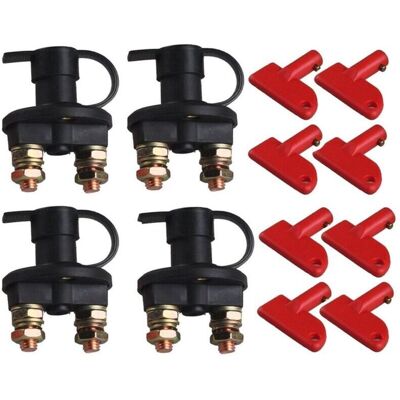 OEM Interruptor De Parada De Emergencia Para Batería De 12v/24v – Paquete De 4 Unidades, Fácil Instalación, Conforme A Las Normas De Automoción Francesas. OEM Interruptor De Parada De Emergencia Para Batería De 12v/24v – Paquete De 4 Unidades, Fácil Instalación, Conforme A Las Normas De Automoción Francesas.