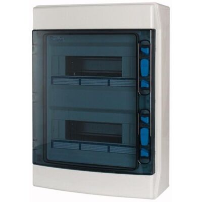 Eaton Modelo 174207 Cuadro de distribución - 24 módulos, IP65, puerta transparente Eaton Modelo 174207 Cuadro de distribución - 24 módulos, IP65, puerta transparente
