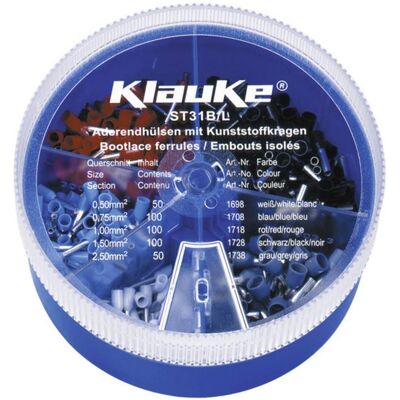Klauke ST31B Conjunto - Terminales y Conectores 0.5-2.5mm² - 400 piezas Klauke ST31B Conjunto - Terminales y Conectores 0.5-2.5mm² - 400 piezas