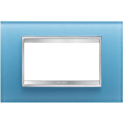 Placa Gewiss Chorus Lux 4p Aguamarina Gw16204ca Placa Gewiss Chorus Lux 4p Aguamarina Gw16204ca