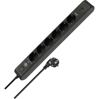 Regleta Brennenstuhl 1150790602 Protección Seguridad Negra Regleta Brennenstuhl 1150790602 Protección Seguridad Negra