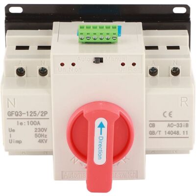 OEM Interruptor De Transferencia Automática De Doble Alimentación Ac230v 100a 2p Ats Para Minigenerador OEM Interruptor De Transferencia Automática De Doble Alimentación Ac230v 100a 2p Ats Para Minigenerador