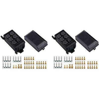 OEM Caja De Relés Con 2 Fusibles, 5 Portafusibles Y 6 Soportes Para Bloques De Relés, Bloque De Fusibles De 12 V Para Automóviles. OEM Caja De Relés Con 2 Fusibles, 5 Portafusibles Y 6 Soportes Para Bloques De Relés, Bloque De Fusibles De 12 V Para Automóviles.