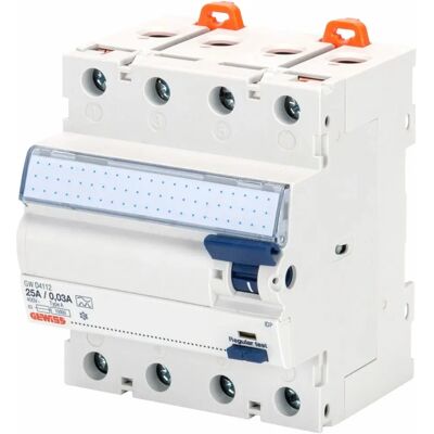 Gewiss Interruptor Diferencial - Idp - 4p 40a Tipo A Flink Idn=0,3a - 4 Te, Gwd4134 Gewiss Interruptor Diferencial - Idp - 4p 40a Tipo A Flink Idn=0,3a - 4 Te, Gwd4134