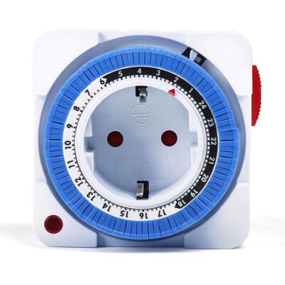 OEM Temporizador De Enchufe Eléctrico, Temporizador De 24 Horas Con 96 Segmentos De Conmutación, Interruptor Temporizador Programable Con Luz Indicadora, 16 A Ca 230 V OEM Temporizador De Enchufe Eléctrico, Temporizador De 24 Horas Con 96 Segmentos De Conmutación, Interruptor Temporizador Programable Con Luz Indicadora, 16 A Ca 230 V