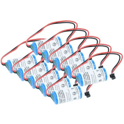Vhbw 10x Batería Reemplaza Sanyo Gt15-bat, Er2/3a, Cr17335se-r Para Controlador De Periférico (1800 Mah, 3 V, Li-ion) Vhbw 10x Batería Reemplaza Sanyo Gt15-bat, Er2/3a, Cr17335se-r Para Controlador De Periférico (1800 Mah, 3 V, Li-ion)