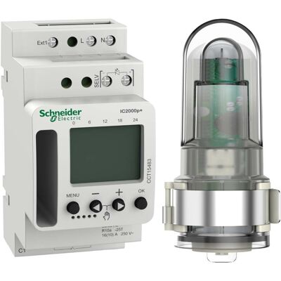 Schneider Electric CCT15483 Interruptor Eléctrico - Temporizador para carril DIN - Programable Schneider Electric CCT15483 Interruptor Eléctrico - Temporizador para carril DIN - Programable