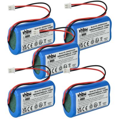 Vhbw - 5x Batería Compatible Con Howskys Lámpara De Mesa / Mesita De Noche (4400 Mah, 3,7 V, Li-ion) Vhbw - 5x Batería Compatible Con Howskys Lámpara De Mesa / Mesita De Noche (4400 Mah, 3,7 V, Li-ion)