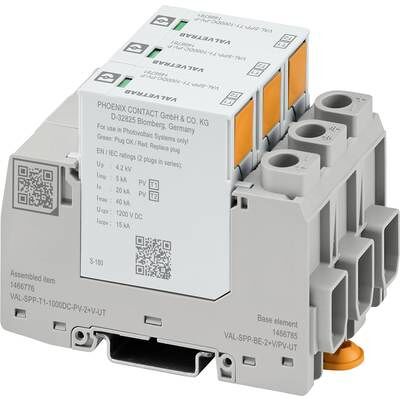 Phoenix Contact 1466776 VAL-SPP-T1-1000DC-PV-2+V-UT - Protector contra sobretensiones Phoenix Contact 1466776 VAL-SPP-T1-1000DC-PV-2+V-UT - Protector contra sobretensiones