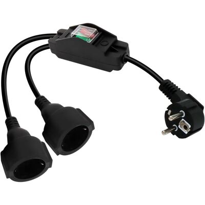OEM Cable De Extensión Con Contactos De Protección E Interruptor Independiente, Enchufe De 90 Mm A Toma Doble, Cable De Extensión De Alimentación Impermeable De 16 A/250 V Para Uso En Exteriores (negro). OEM Cable De Extensión Con Contactos De Protección E Interruptor Independiente, Enchufe De 90 Mm A Toma Doble, Cable De Extensión De Alimentación Impermeable De 16 A/250 V Para Uso En Exteriores (negro).