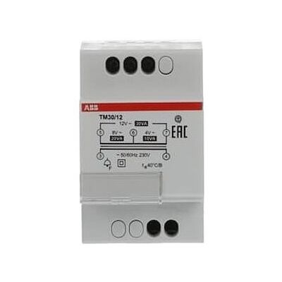 Abb 2csm228755r0802 Tm 30/12 - Transformador Modular 230 V Ca/4-8-12 V Ca, 30 Va, Uso Intermitente Abb 2csm228755r0802 Tm 30/12 - Transformador Modular 230 V Ca/4-8-12 V Ca, 30 Va, Uso Intermitente