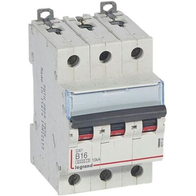 Disjoncteur Dx³6000 10ka Arrivée Haute Et Départ Bas À Vis 3p 400v - 16a - Courbe B - 3 Modules - Legrand Disjoncteur Dx³6000 10ka Arrivée Haute Et Départ Bas À Vis 3p 400v - 16a - Courbe B - 3 Modules - Legrand