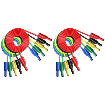 OEM Conectores Banana Aislados Apilables, 4 Mm – Paquete De 10, Cable De Silicona Flexible Para Multímetro, Mayor Seguridad OEM Conectores Banana Aislados Apilables, 4 Mm – Paquete De 10, Cable De Silicona Flexible Para Multímetro, Mayor Seguridad