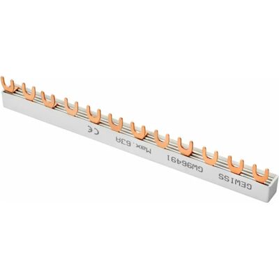 Gewiss Peine De Conexión Tipo Horquilla - 3p+n - Hasta 6 Mdc 1p+n / 2p - 12 Te, Gw96491 Gewiss Peine De Conexión Tipo Horquilla - 3p+n - Hasta 6 Mdc 1p+n / 2p - 12 Te, Gw96491