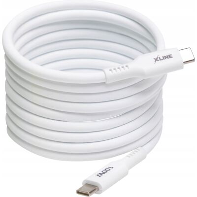 SHUMEE Cable Usb-c - Usb-c Xline Mag Soft Uc02wmc-cc 100w 2m Blanco 1 Unidad. SHUMEE Cable Usb-c - Usb-c Xline Mag Soft Uc02wmc-cc 100w 2m Blanco 1 Unidad.