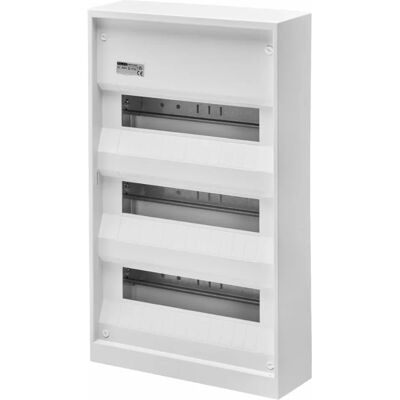 Gewiss GW43023S - Caja de distribución - 3 filas - Blanco Gewiss GW43023S - Caja de distribución - 3 filas - Blanco