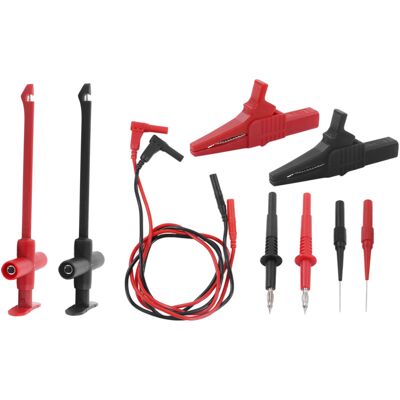 OEM Kit De Cables De Prueba Para Multímetro, Pinza De Cocodrilo, Sonda Con Conector Banana Para Reparación Electrónica Jt8001-1-crezuo OEM Kit De Cables De Prueba Para Multímetro, Pinza De Cocodrilo, Sonda Con Conector Banana Para Reparación Electrónica Jt8001-1-crezuo