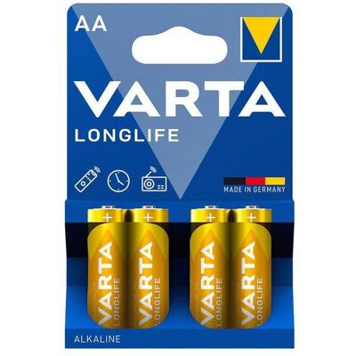 20 X Varta Batt Longlife Alcalina Stilo Bl 4 Pz 20 X Varta Batt Longlife Alcalina Stilo Bl 4 Pz